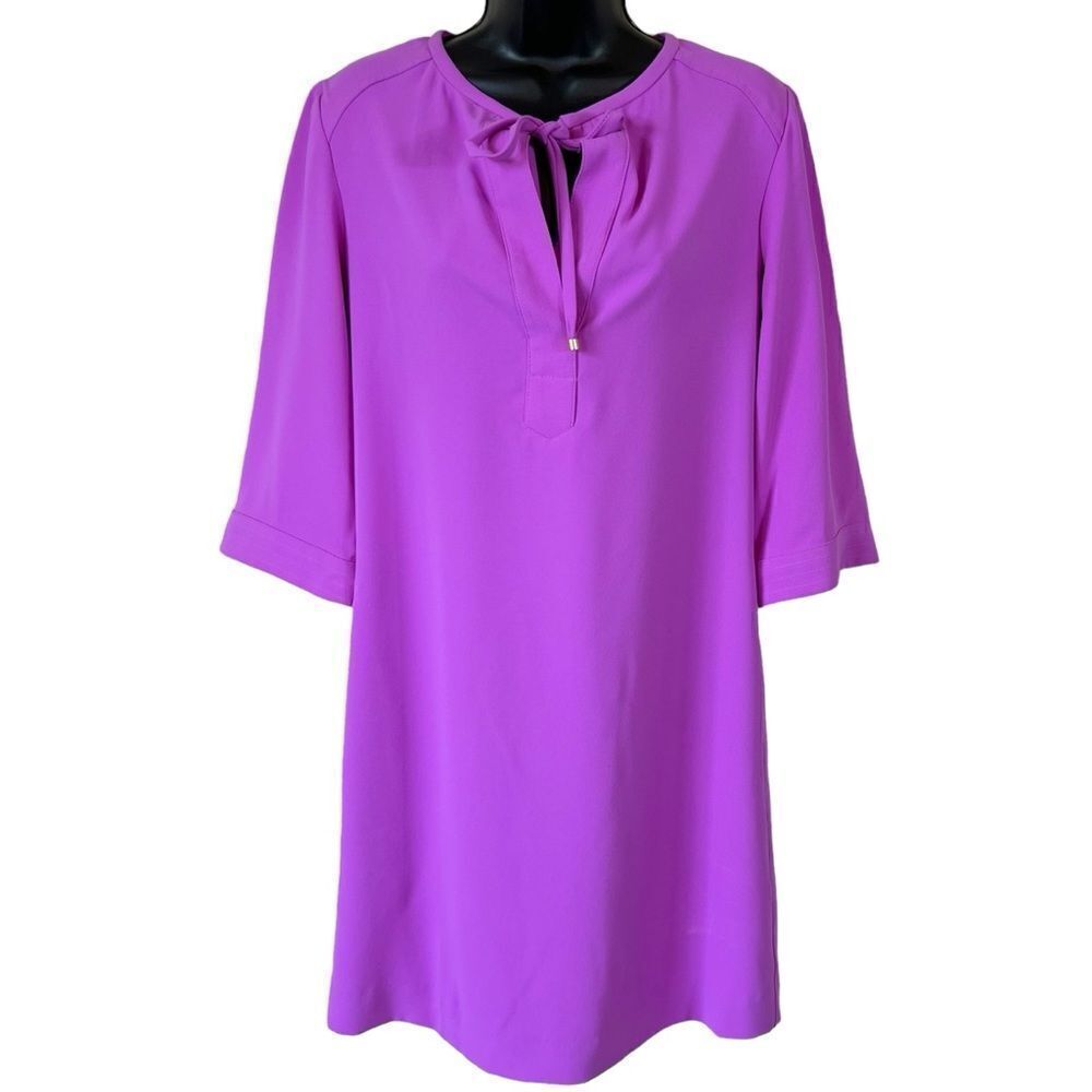 Trina Turk purple resort tunic shift dress